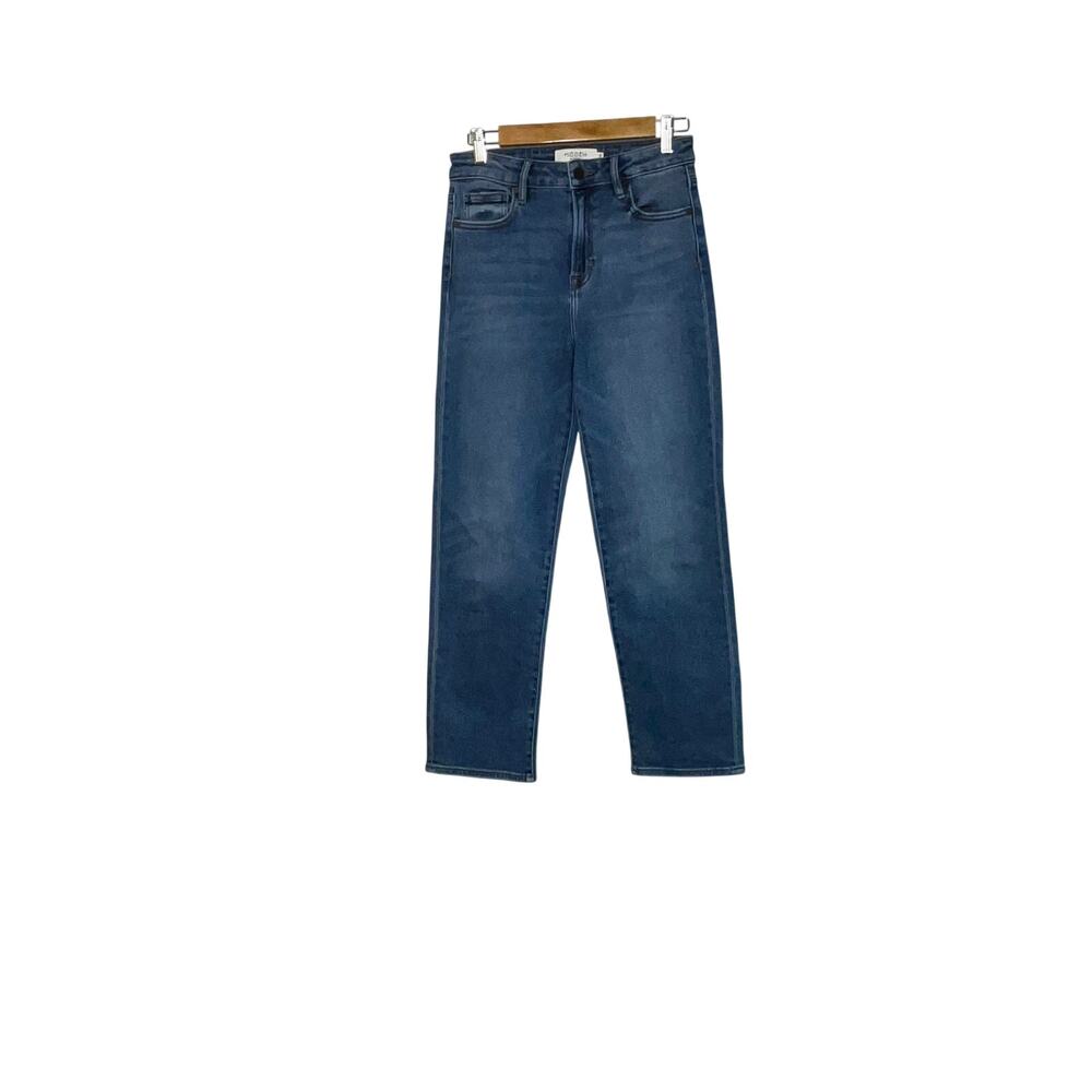 Hidden Los Angeles Blue Medium Dark Wash Straight Leg Jeans Size 27